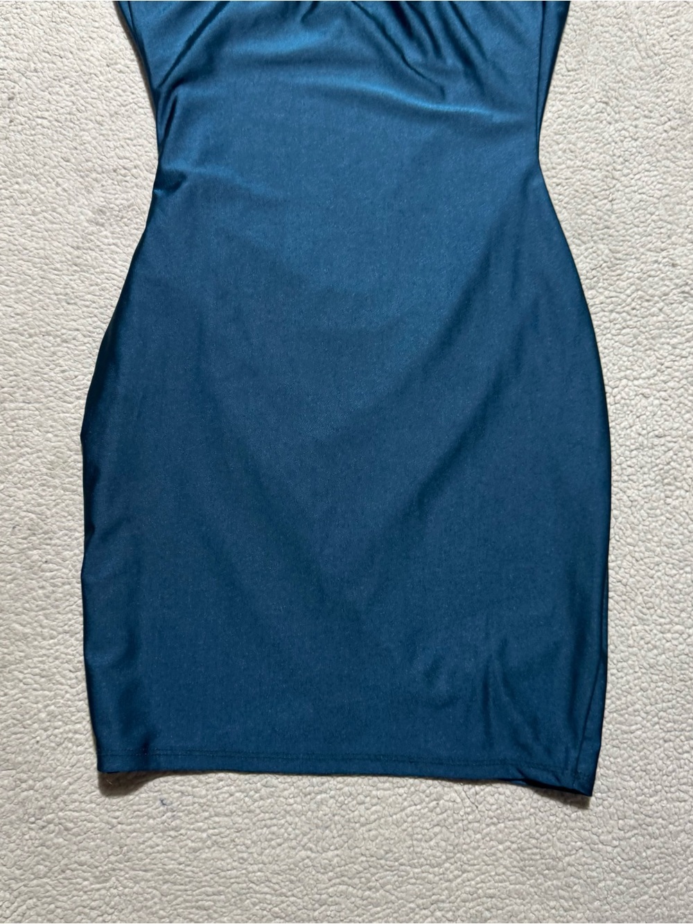 Windsor Dress Womens XS Teal Cocktail Bodycon Sleeveless Cross Straps Mini - Picture 9 of 11